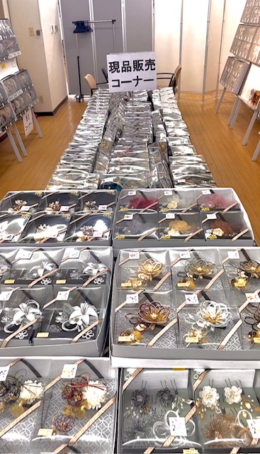 髪飾り展示会開催