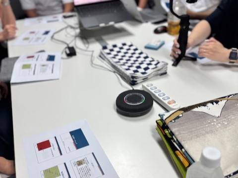 風呂敷ワークショップ開催の様子
